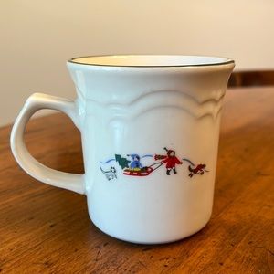 Pfaltzgraff Snow Village White Christmas Holiday Coffee Tea Mug